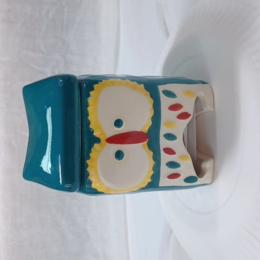 Designer Studio  Vintage 70,S Owl Ceramic  Vintage Tea Bag Holder